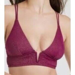 Auden Unlined, V neck Bralette, size small